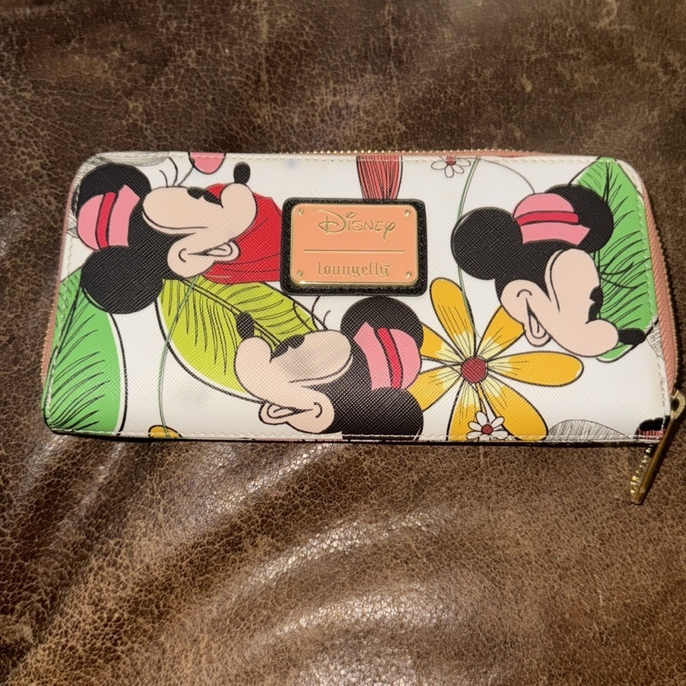 LOUNGEFLY Disney Loungefly Minnie Mouse Floral Wallet retired